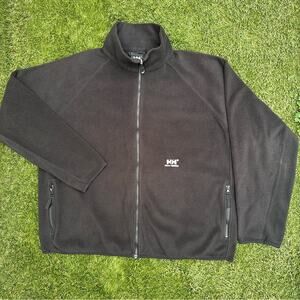 Vintage Helly Hansen Big Spell Out Gorpcore Outdoor Full Zip Fleece Jacket XL